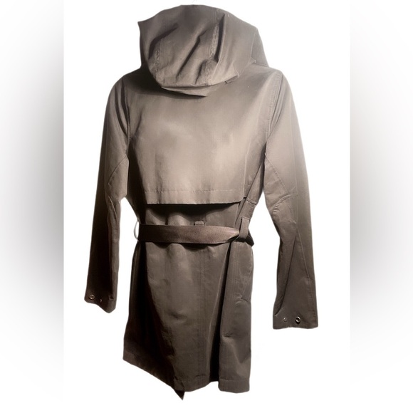 Lululemon Always There Black Short Trench outdoor  day 2 nite Coat Raw Linen 4 - Picture 3 of 5